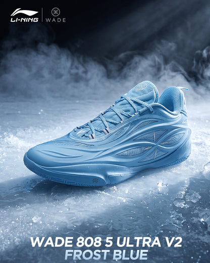 Li-Ning Wade 808 5 Ultra V2 Frost Blue basketball shoe poster