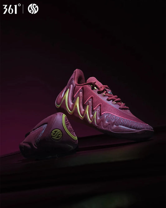 361 Degrees AG 7 Aaron Gordon Wine basketball shoe