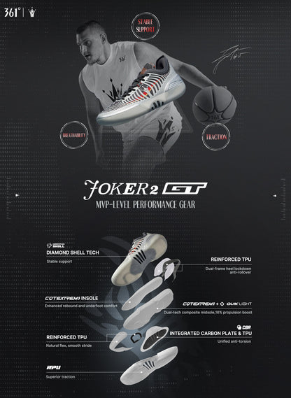 361 Degrees Joker 2 GT Cinza Preto