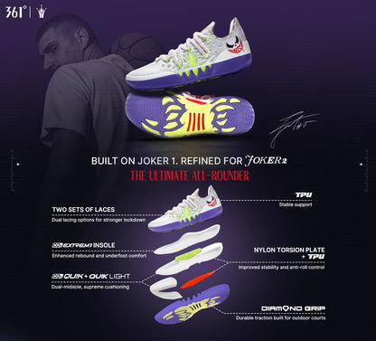 361 Degrees Joker 2 Branco Roxo
