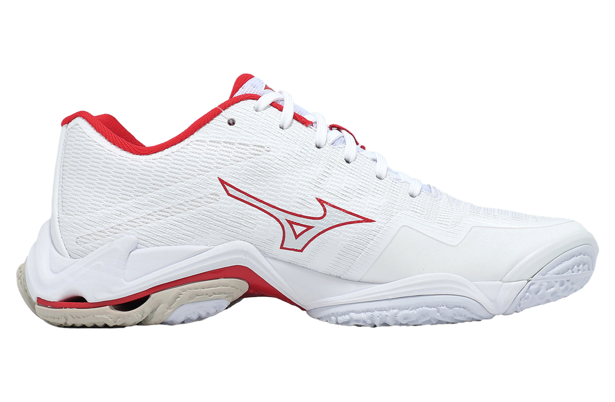Mizuno WAVE LIGHTNING White Red