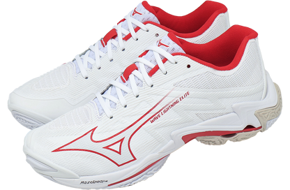 Mizuno WAVE LIGHTNING White Red